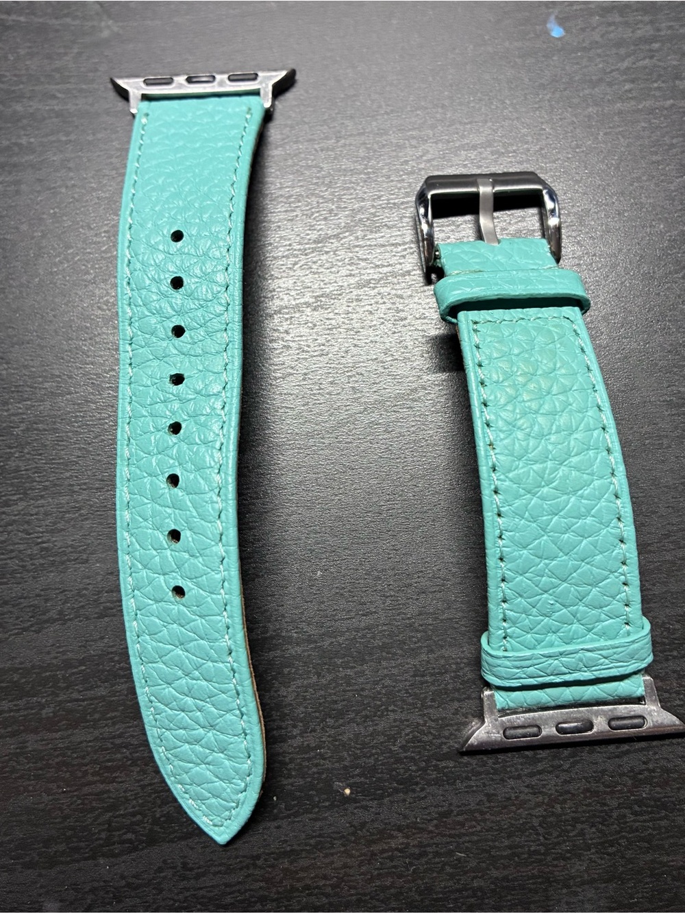 Portland Leather Goods Patina Apple Watch Band Seafoam Aqua Size 38-40mm